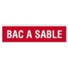 PANCARTE BAC A SABLE