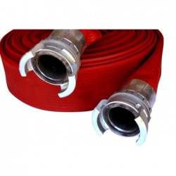Tuyau souple industrie incendie DN 40 - équipé de demi-raccords SYM 40 APM - longueur : 20 m