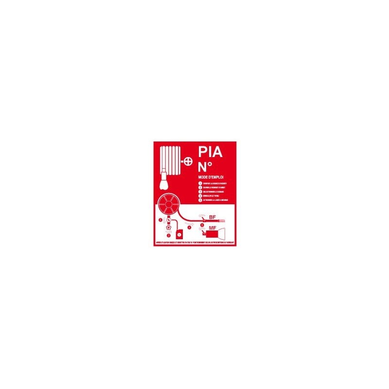 PLAQUE DE SIGNALISATION PIA