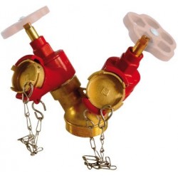 PRISES D'INCENDIE DOUBLES avec volant DN 40