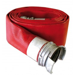 Tuyau souple industrie incendie DN 25 - équipé de demi-raccords SYM 20 APM - longueur : 20 m