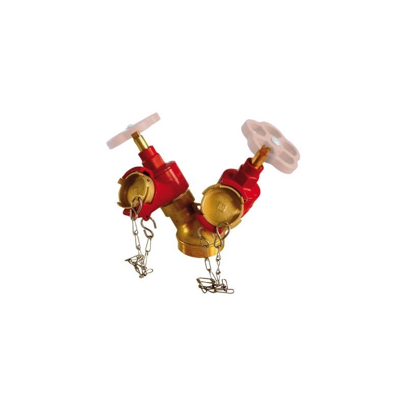 PRISES D'INCENDIE DOUBLES avec volant DN 65